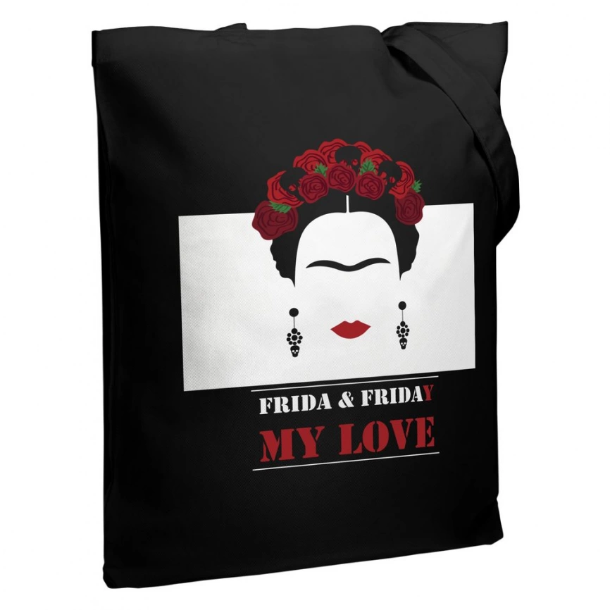 Холщовая сумка Frida & Friday, черная фото 2