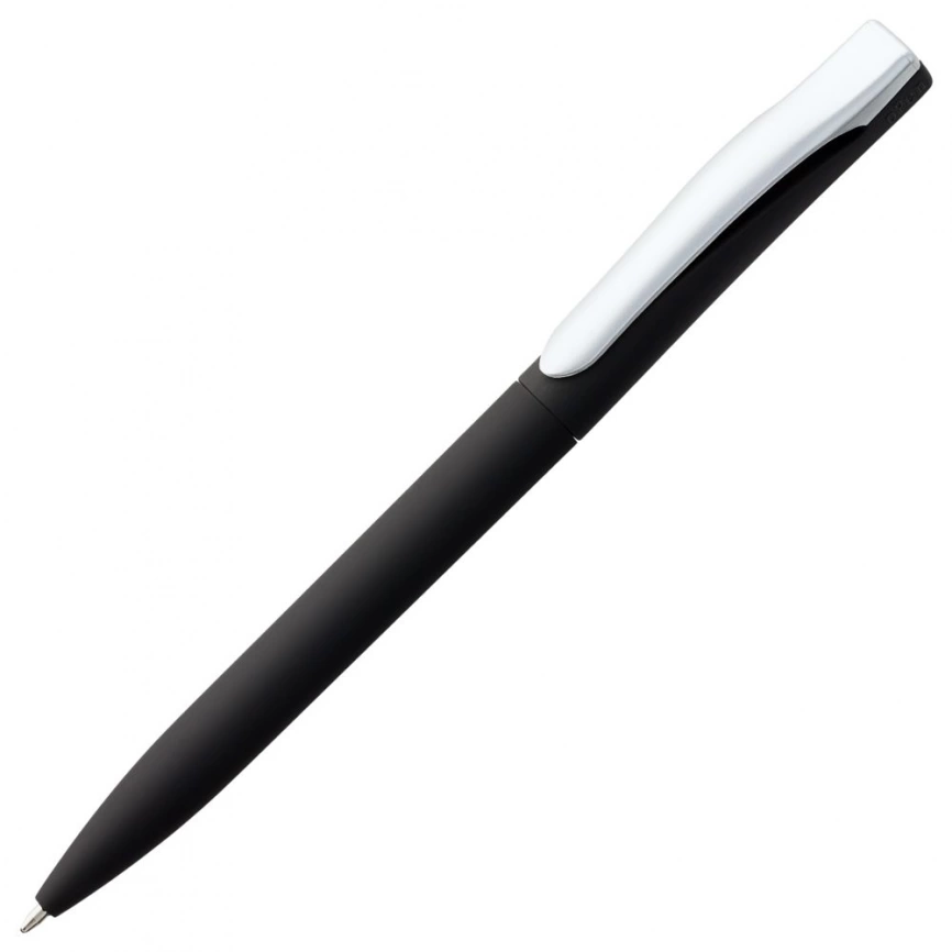 Ручка шариковая Pin Soft Touch, черная фото 1