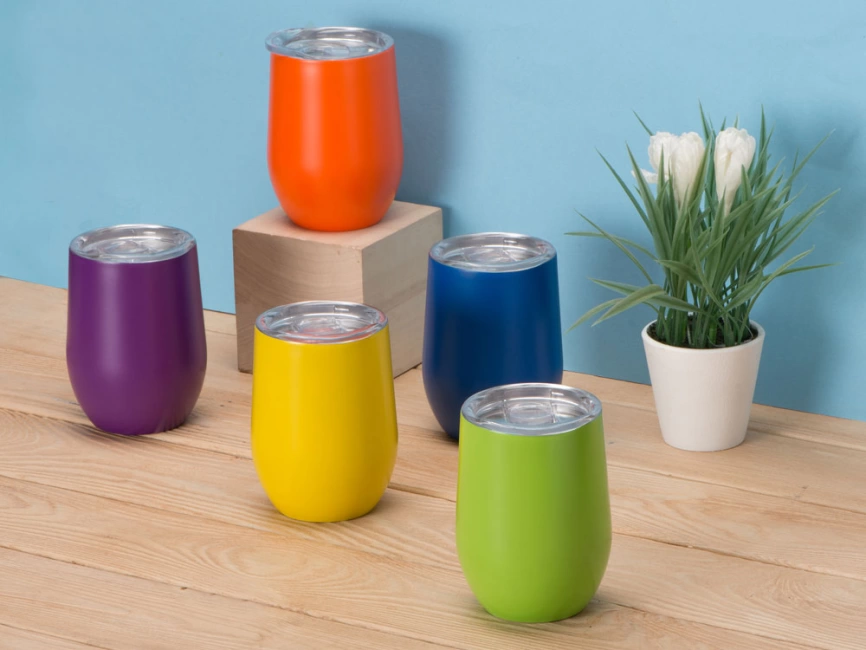 Вакуумная термокружка Sense, желтый фото 9