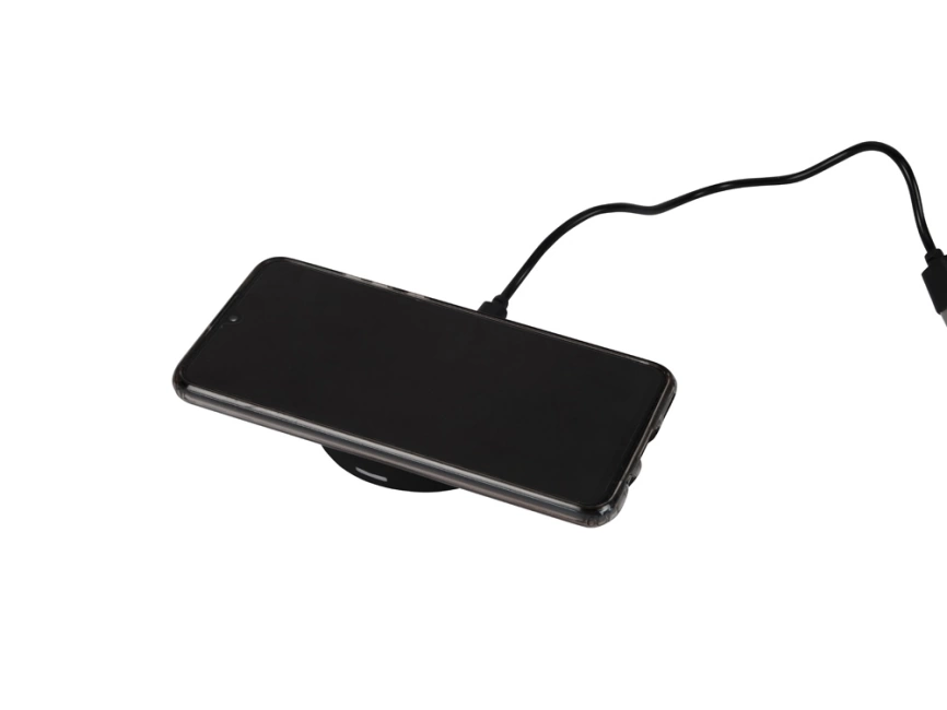 Беспроводное зарядное устройство Sketch с полноцветной печатью, черный фото 4