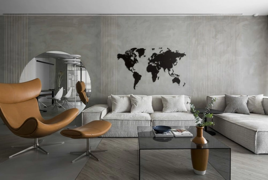 Деревянная карта мира World Map Wall Decoration Large, черная фото 5