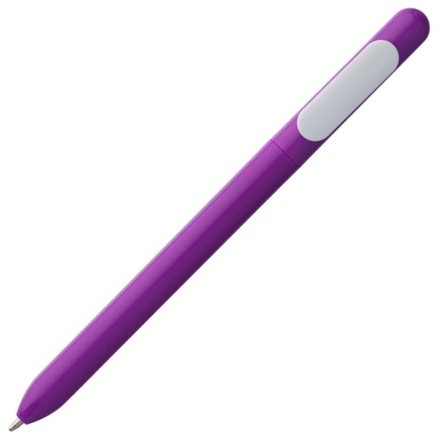 Ручка шариковая Swiper, фиолетовая с белым фото 2