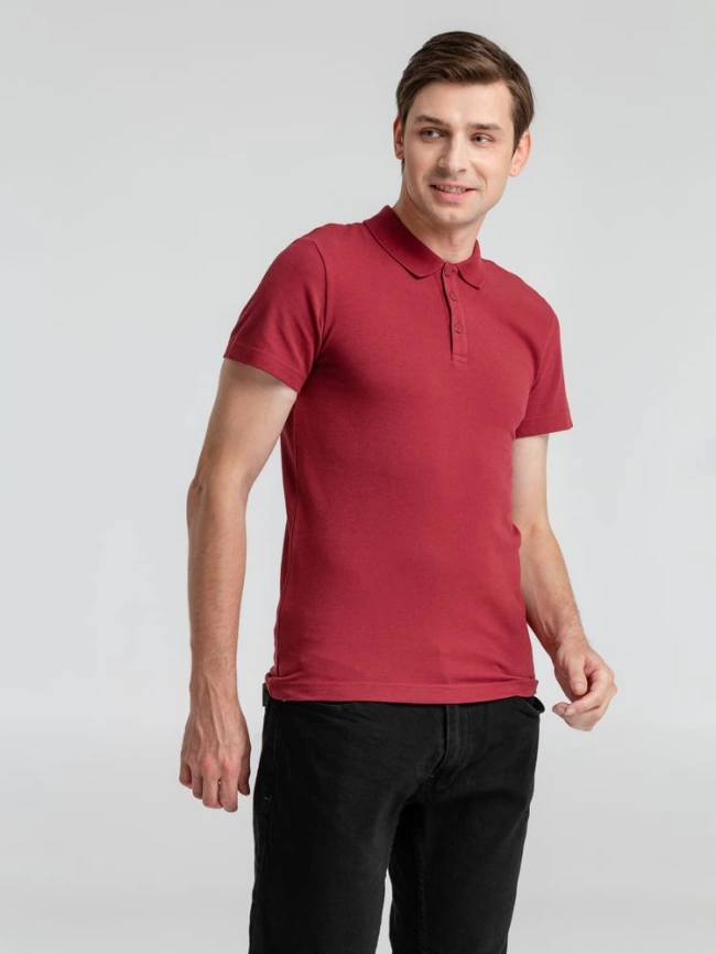 Рубашка поло Essentials Base, синяя, размер S фото 4