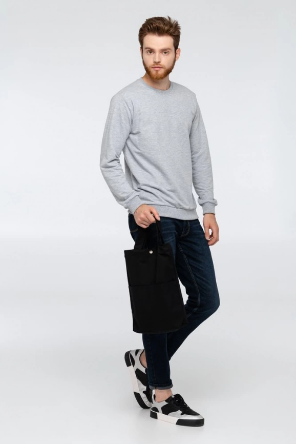 Сумка холщовая через плечо Artspace, черная фото 8