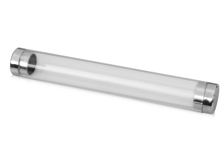 Тубус для 1 ручки Аяс, прозрачный/серебристый фото 1
