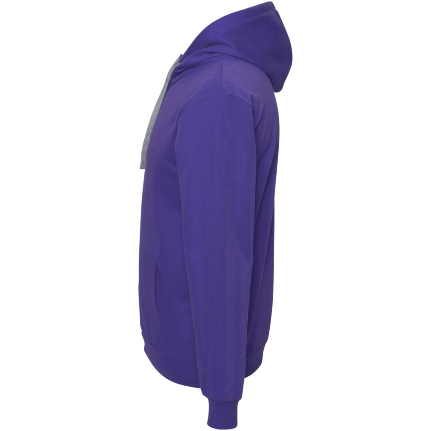 Толстовка с капюшоном на молнии Unit Siverga фиолетовая, размер M фото 3