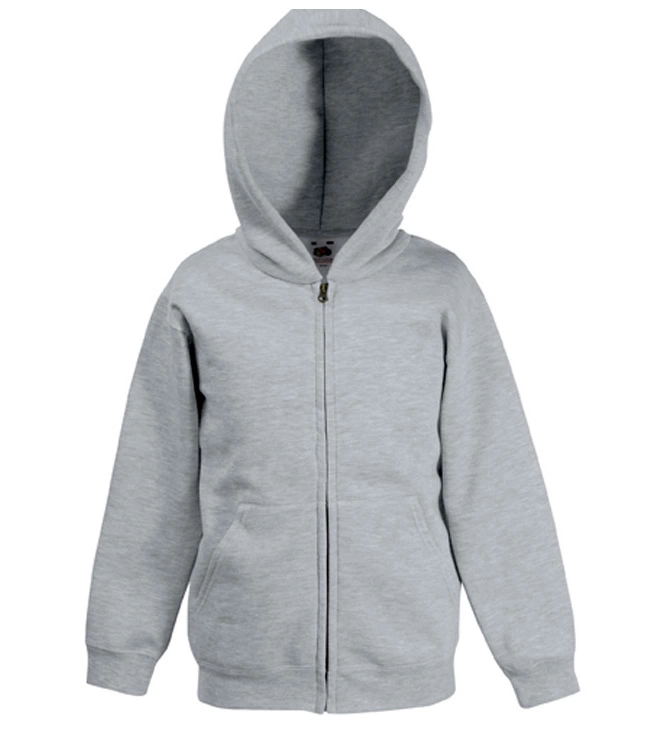 Детские куртки-толстовки с капюшоном Fruit of the Loom Kids Hooded Sweat Jacke фото 1