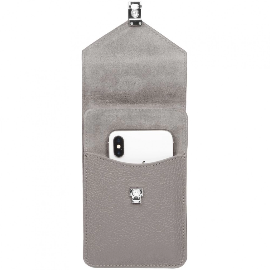 Сумка через плечо Segreto, серая фото 6