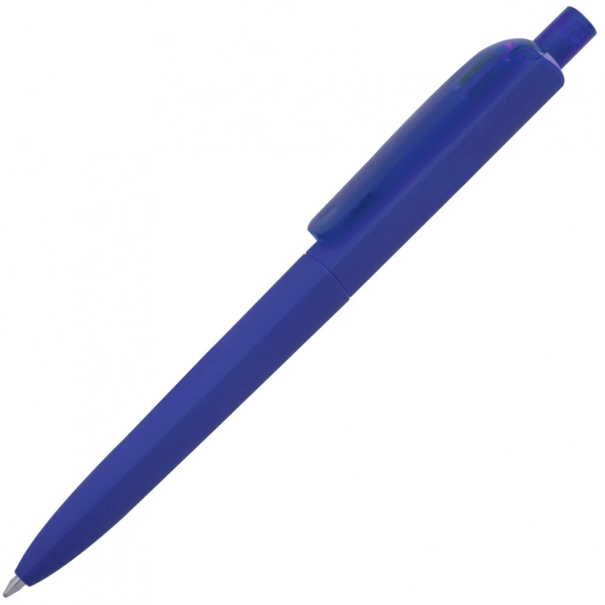 Ручка шариковая Prodir DS8 PRR-Т Soft Touch, синяя фото 3