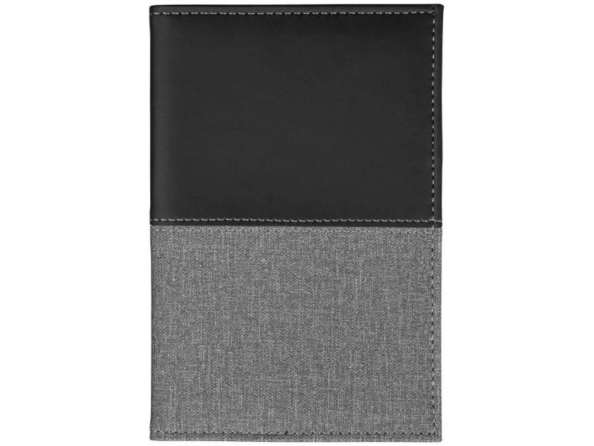Обложка для паспорта Heathered, черный фото 3