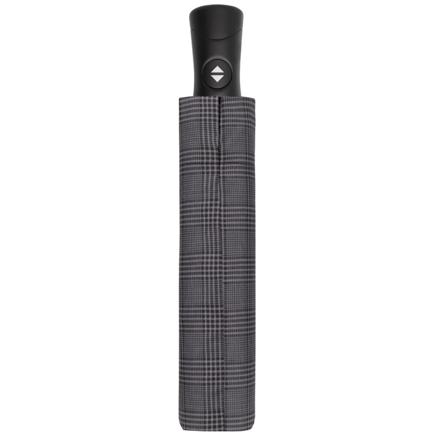 Складной зонт Fiber Magic Superstrong, серый в клетку фото 2