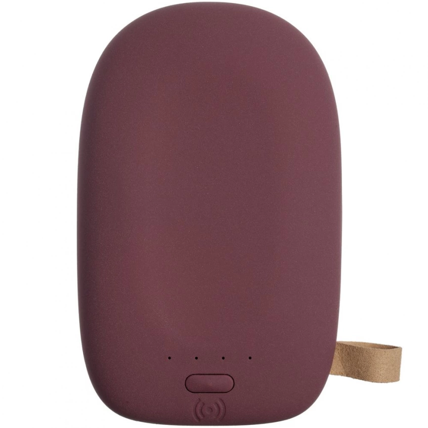 Аккумулятор с беспроводной зарядкой Pebble Wireless 9000 мАч, винный фото 2