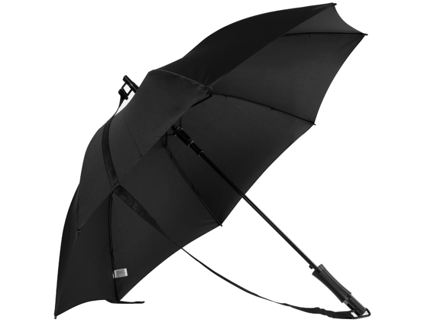 Зонт-трость Loop с плечевым ремнем, черный фото 2