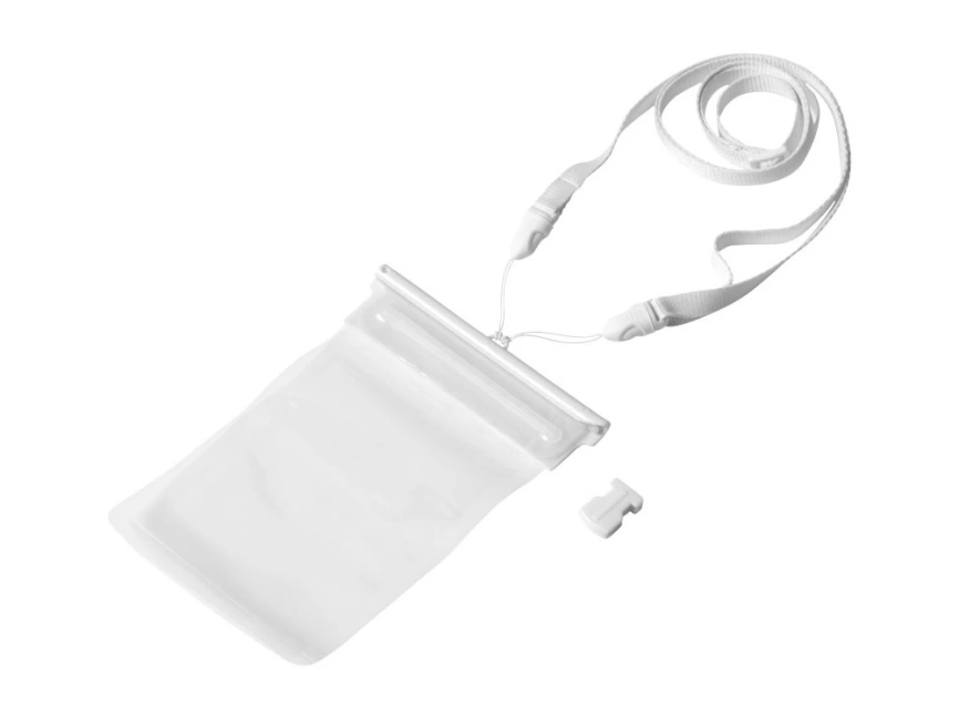 Чехол водонепроницаемый Splash для смартфонов, прозрачный/белый фото 4
