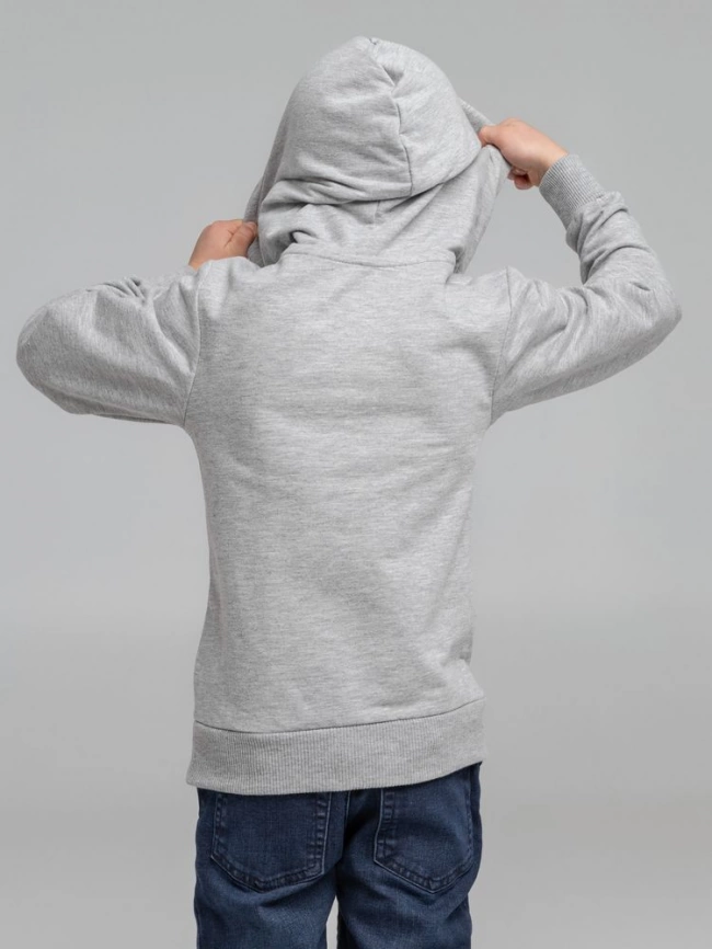 Толстовка с капюшоном детская Kirenga Kids, серый меланж, 8 лет фото 13