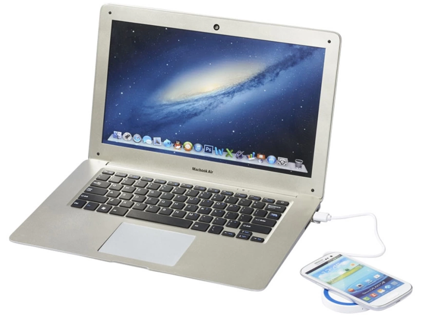 Устройство для беспроводной зарядки, белый/синий фото 2