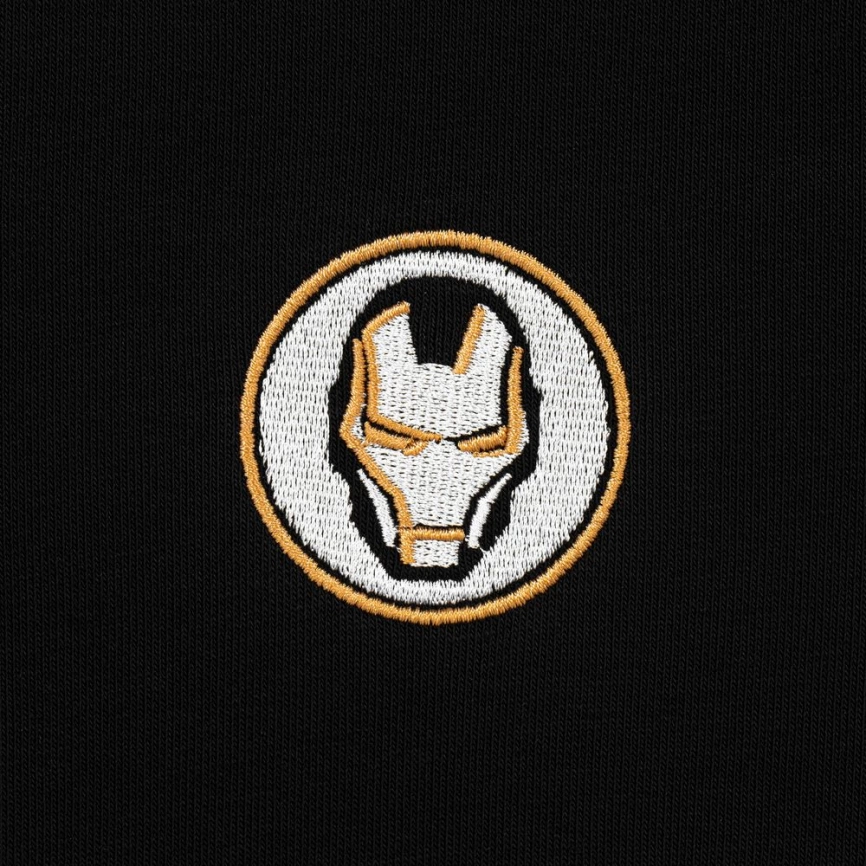 Худи оверсайз с вышивкой Tony Stark, черное, размер ХL/ХХL фото 7