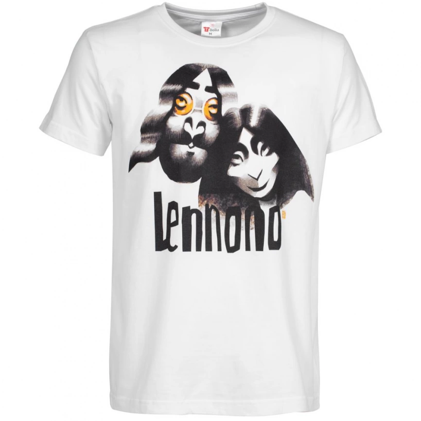 Футболка «Меламед. John Lennon, Yoko Ono», белая, размер XL фото 1