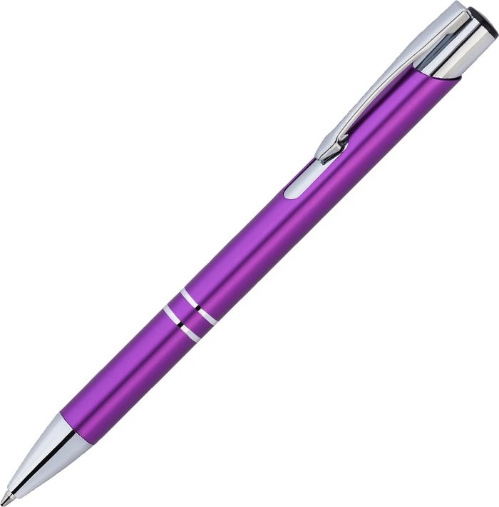 Ручка металлическая KOSKO, фиолетовая с серебристым фото 1