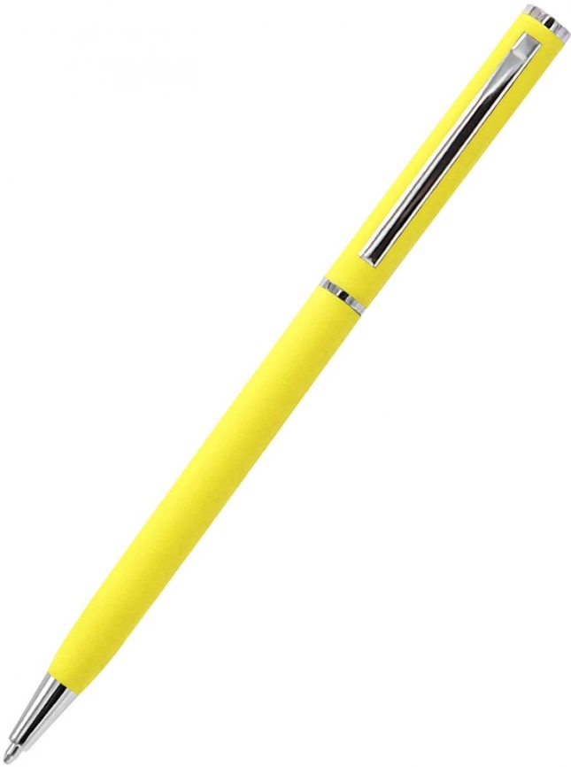 Ручка шариковая металлическая Tinny Soft, жёлтая фото 2