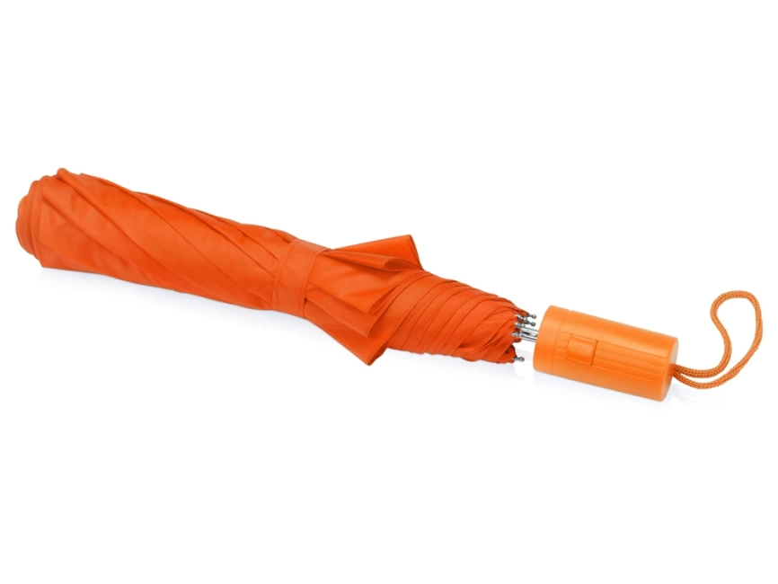 Зонт складной Tulsa, полуавтоматический, 2 сложения, с чехлом, оранжевый фото 3