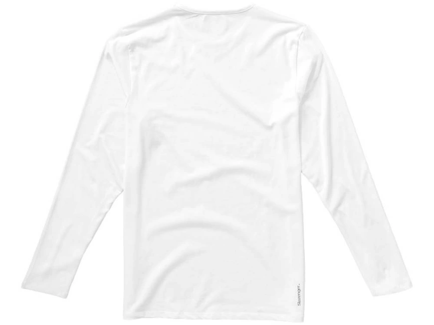 Футболка мужская Curve с длинным рукавом, белый фото 5