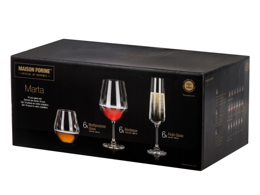 Подарочный набор бокалов для игристых и тихих вин Vivino, 18 шт. фото 9