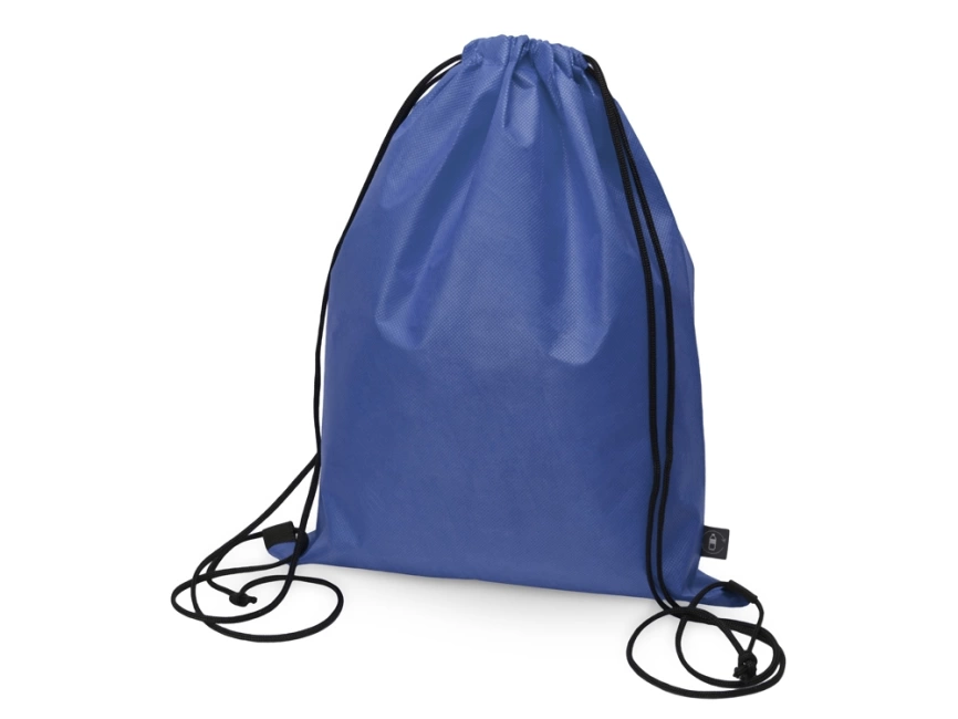 Рюкзак-мешок Reviver из нетканого переработанного материала RPET, синий фото 1