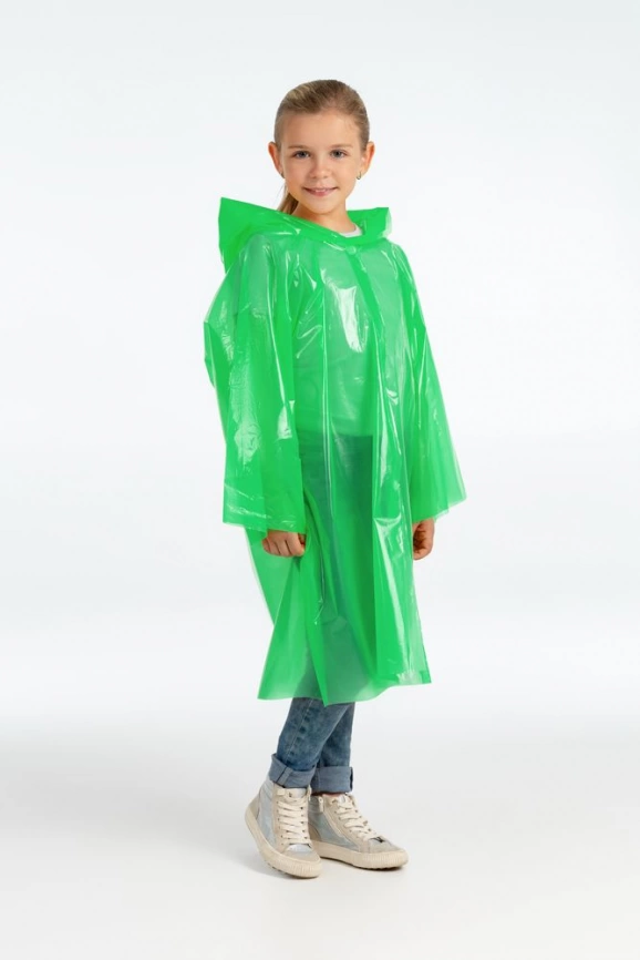 Дождевик-плащ детский BrightWay Kids, зеленый фото 4