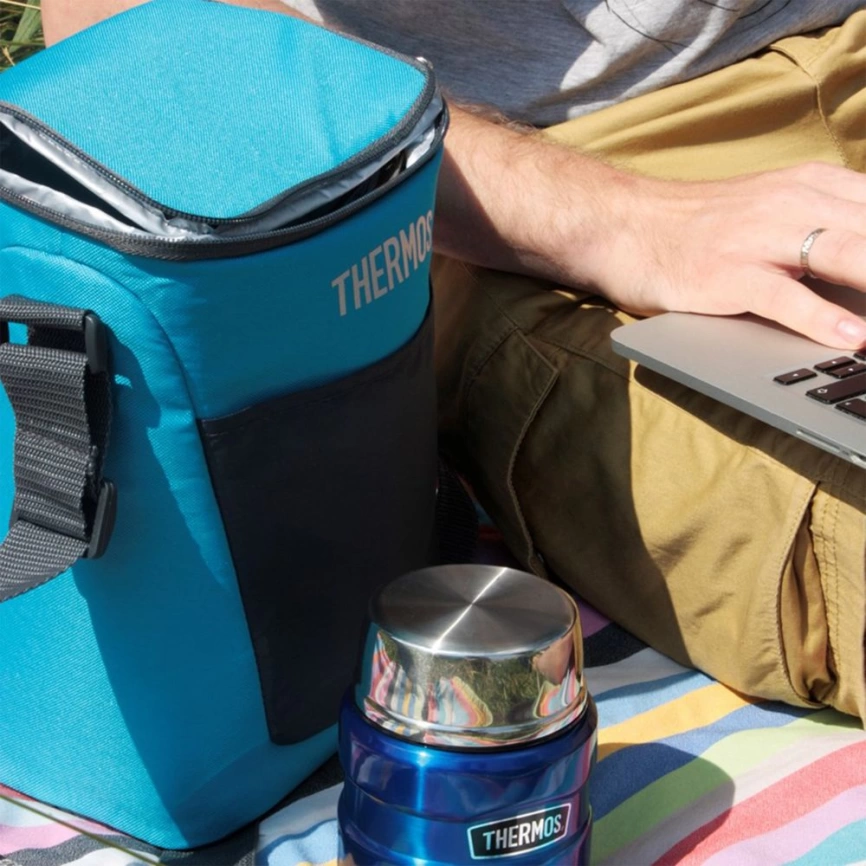 Термосумка Thermos Classic 12 Can Cooler, бирюзовая фото 2
