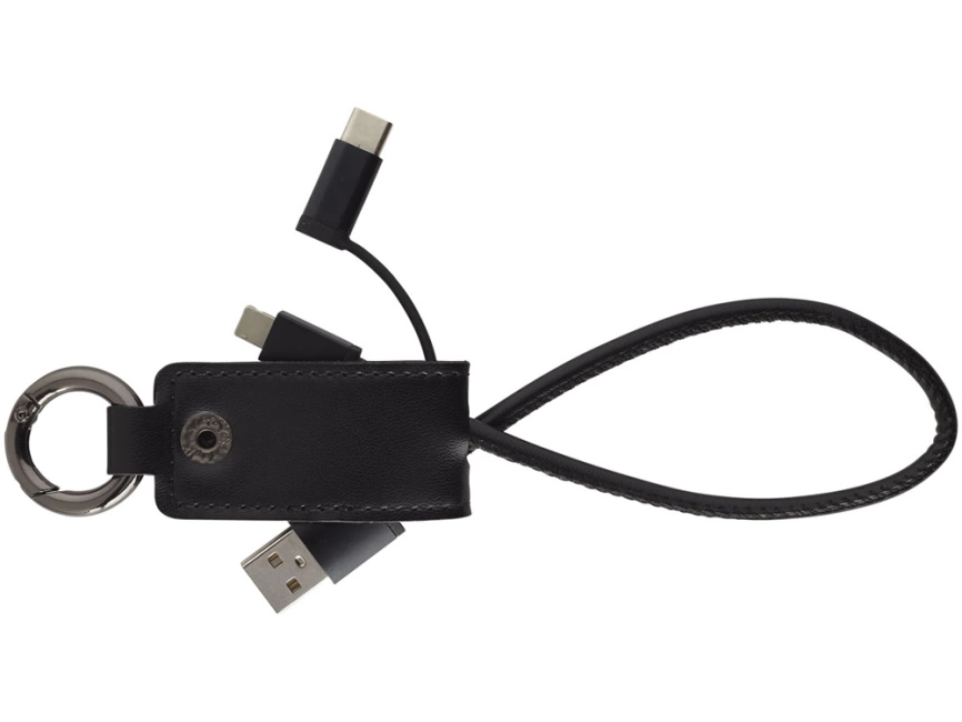 Кабель для зарядки Posh 3-в-1, черный фото 5