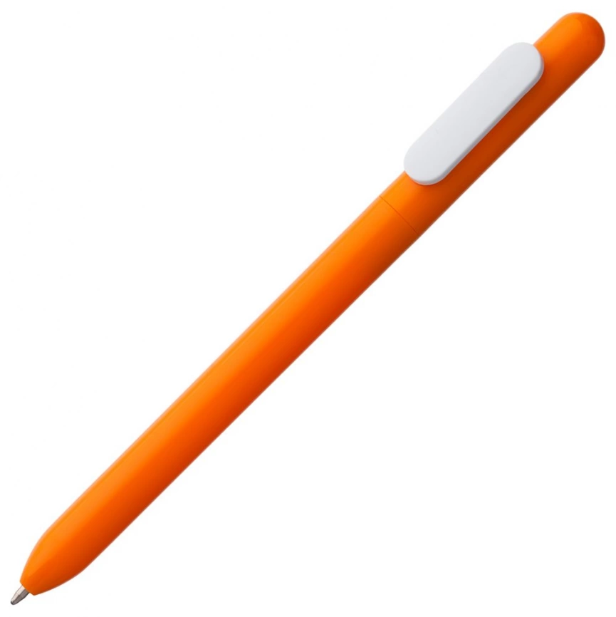 Ручка шариковая Swiper, оранжевая с белым фото 1