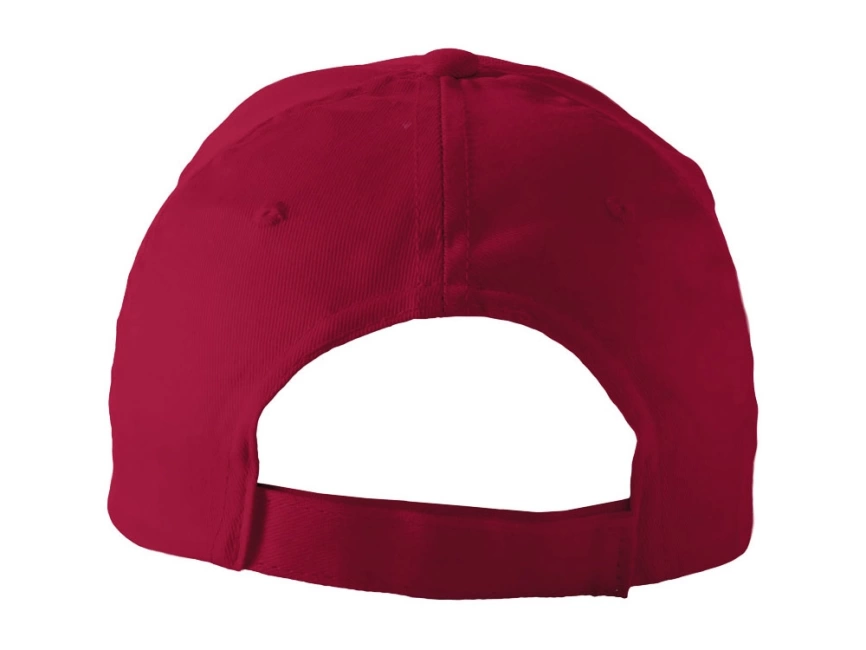 Бейсболка Basic, 5-ти панельная, красный фото 2
