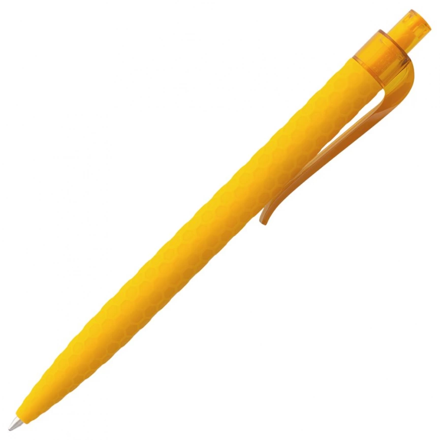 Ручка шариковая Prodir QS04 PRT Honey Soft Touch, желтая фото 3