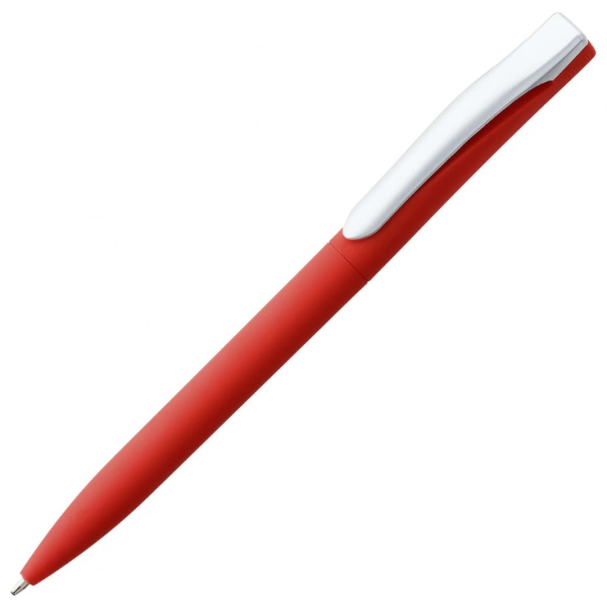 Ручка шариковая Pin Soft Touch, красная фото 1