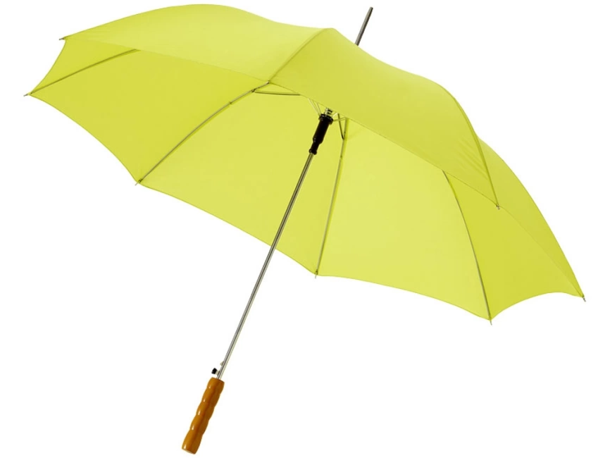Зонт-трость Lisa полуавтомат 23, неоново-зеленый фото 1