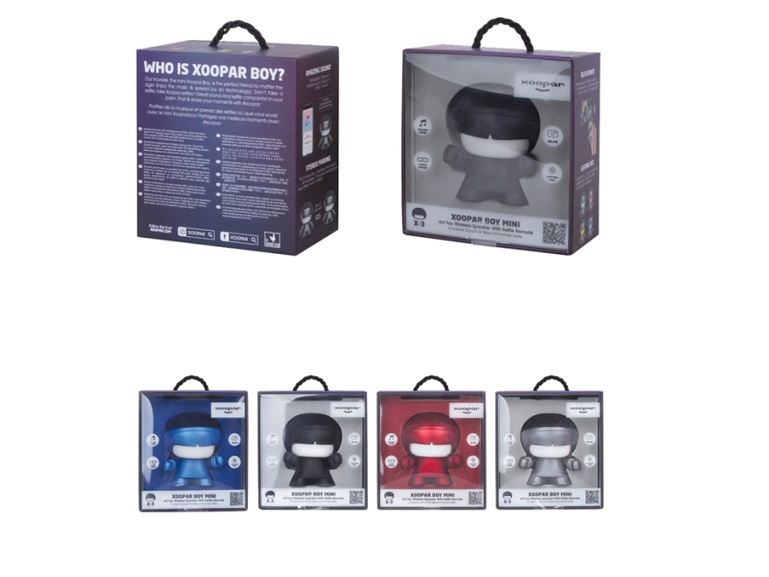 Портативная колонка Bluetooth XOOPAR mini Xboy Metallic, черный фото 12