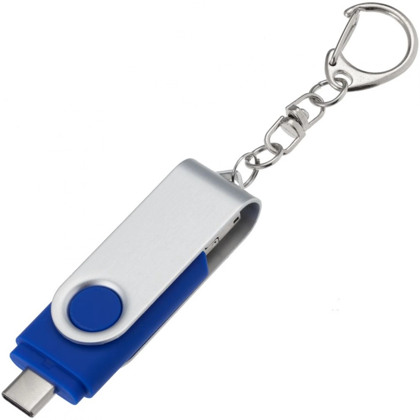 Флешка Trio Twist, синяя, 32 Гб фото 5