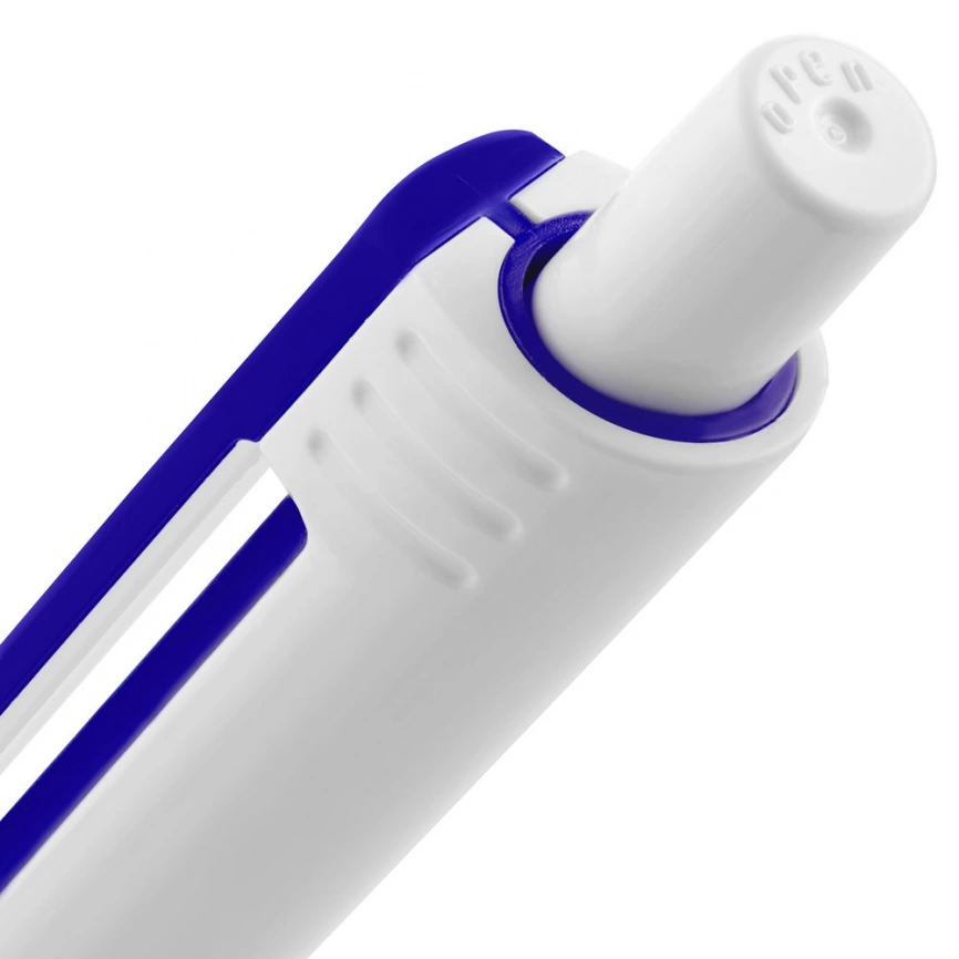 Ручка шариковая Rush Special, бело-синяя фото 4