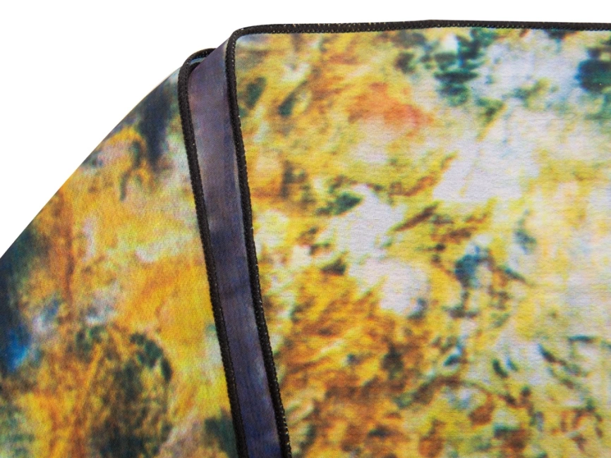 Набор: платок, складной зонт Ренуар. Терраса, синий/желтый фото 5