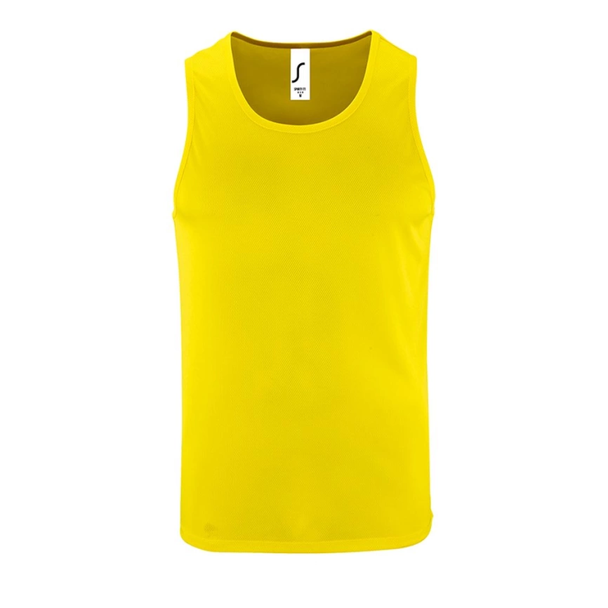 Майка мужская Sporty TT Men желтый неон, размер L фото 1
