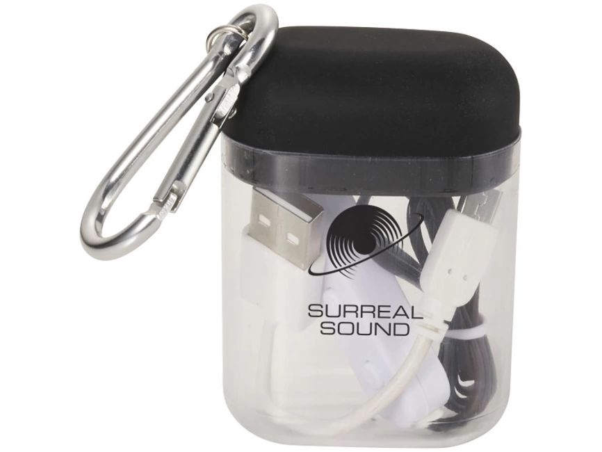 Наушники с функцией Bluetooth® с чехлом с карабином, черный фото 6