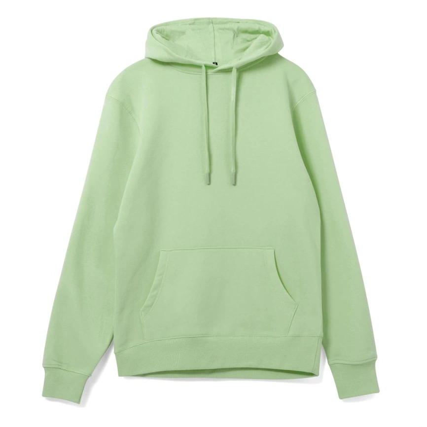 Толстовка с капюшоном унисекс Hoodie, светло-зеленая, размер L фото 6