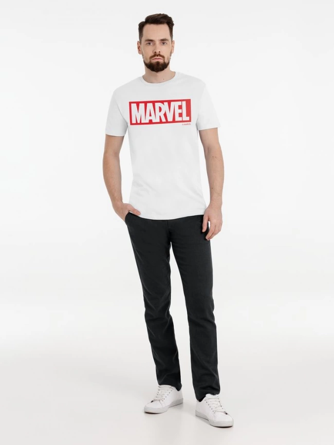 Футболка Marvel, белая, размер S фото 3