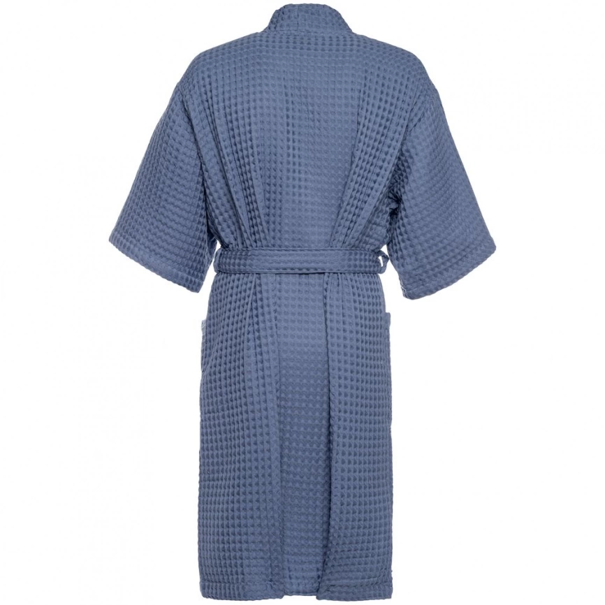 Халат вафельный мужской Boho Kimono, синий, размер XL (52-54) фото 2