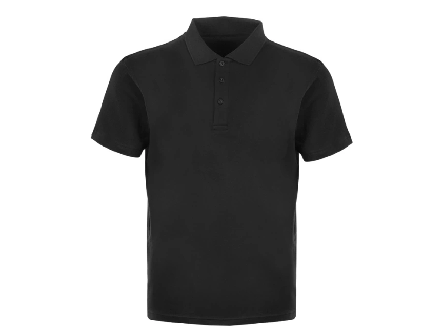 Поло с эластаном Chicago, 200гр пике 2XL, черный фото 3