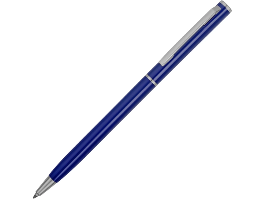 Ручка металлическая шариковая Атриум, синий фото 1