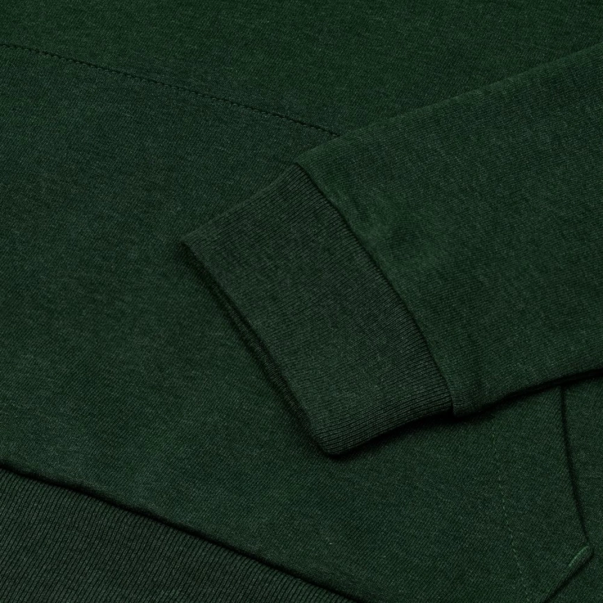 Толстовка с капюшоном унисекс Hoodie, темно-зеленая, размер XS фото 9