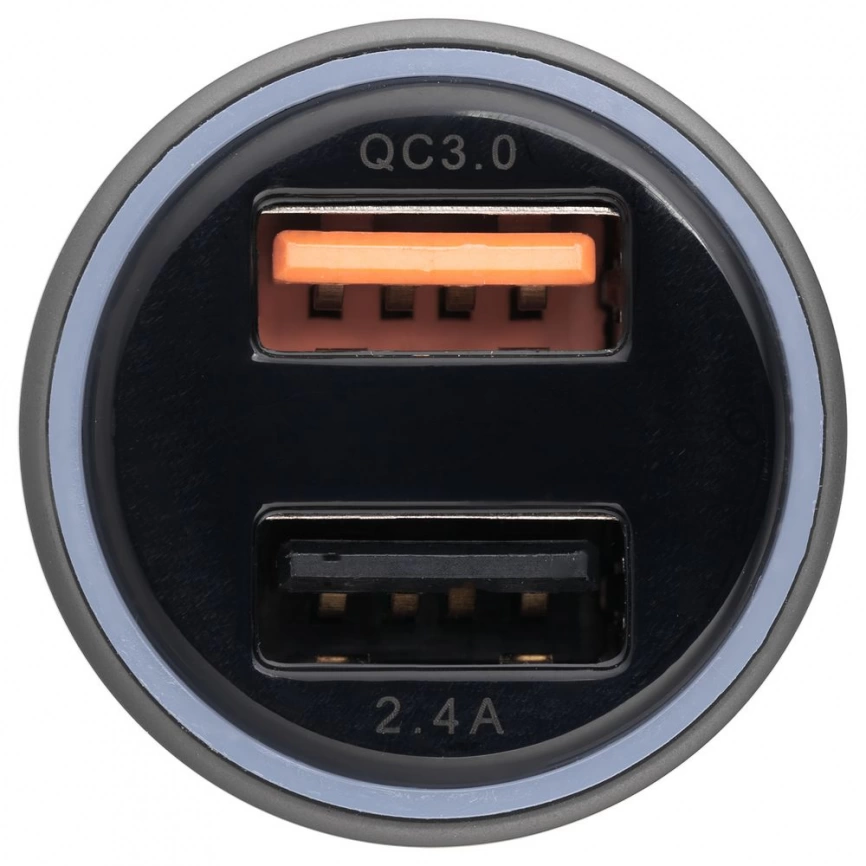 Автомобильное зарядное устройство Volto, серое фото 5