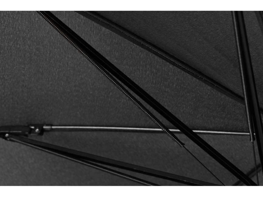 Зонт-трость Wind, полуавтомат, черный фото 7
